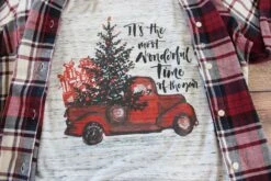 Christmas Truck Shirt/ Women's Christmas Shirt/ Christmas Shirt For Women/ Holiday Shirt/ Christmas Shirt With Red Truck/ Family/ Custom -Jewellery Soldes Boutique il fullxfull.1343733224 9d04