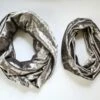 Crushed Velvet Infinity Scarf, Mommy & Me Scarves, Crushed Gray Velvet, Gray Velvet Accessory, Christmas Gift For Her, Toddler Velvet Scarf