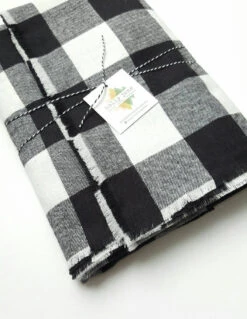 Plaid Flannel Blanket Scarf, Large Plaid Cotton Flannel Blanket Scarf, Black And White Buffalo Plaid, Christmas Gift, Cozy Flannel Scarf 11 Plaid Flannel Blanket Scarf, Large Plaid Cotton Flannel Blanket Scarf, Black And White Buffalo Plaid, Christmas Gift, Cozy Flannel Scarf -Jewellery Soldes Boutique il fullxfull.1356517533 fvqf
