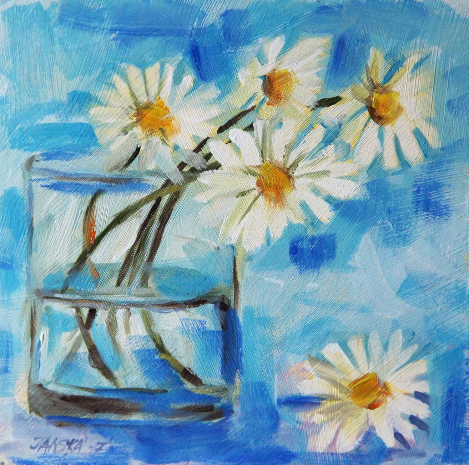 Flowers Painting, Original Flowers Painting, Oil Painting,Christmas Gifts, Birthday Gifts 4 Flowers Painting, Original Flowers Painting, Oil Painting,Christmas Gifts, Birthday Gifts - Image 2