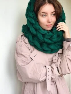 Chunky Cowl Scarf, Arm Knitted Scarf, Knit Loop Scarf, Chunky Thick Knit Oversized Scarves, Christmas Gifts For Friends -Jewellery Soldes Boutique il fullxfull.1373476659 5vp6