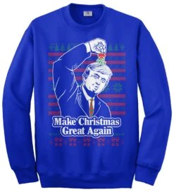 Donald Trump Make Christmas Great Again Mistletoe Ugly Christmas Sweater Unisex Adult Crew Neck Sweatshirt 7 Donald Trump Make Christmas Great Again Mistletoe Ugly Christmas Sweater Unisex Adult Crew Neck Sweatshirt -Jewellery Soldes Boutique il fullxfull.1380300959 smu6