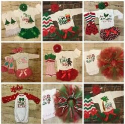 Christmas Tutu Outfit | Christmas Outfit Baby Girl | 1st Christmas Outfit Girl | Baby Girl Christmas Shirt | Personalized 1st Christmas -Jewellery Soldes Boutique il fullxfull.1382073821 41lm