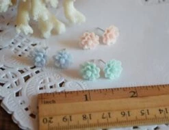 Stud Earrings Floral Gift For Girl Jewelry Christmas Gift For Women Gift For Her Tiny Earrings Pastel Flower, Lilac Earrings Blue Baby Pink -Jewellery Soldes Boutique il fullxfull.1383856555 nk8l