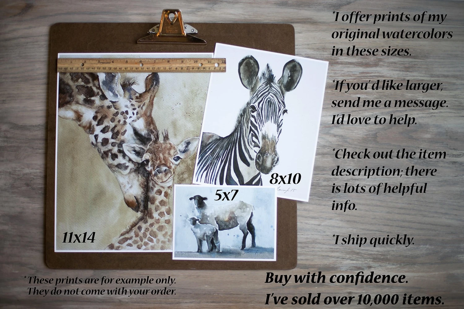 Christmas PRINT Set Of Christmas Paintings Watercolor Santa Reindeer- Holiday Decor- Holiday Watercolor Painting 7 Christmas PRINT Set Of Christmas Paintings Watercolor Santa Reindeer- Holiday Decor- Holiday Watercolor Painting - Image 5