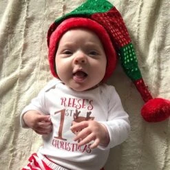 It's My First Christmas - Add Baby's Name - Baby's 1st Christmas Onesie® - Baby Girl's Christmas Grow - Baby Boy's First Christmas Onesie® -Jewellery Soldes Boutique il fullxfull.1388396999 nw8o
