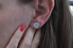 Holidays Gifts-Christmas Gifts-Tiny Stud Earrings-Gold Zirconia Earrings-White Gold Earrings-Stud Earrings-Women Earrings -Birthday Gift -Jewellery Soldes Boutique il fullxfull.1395430179 hvvo