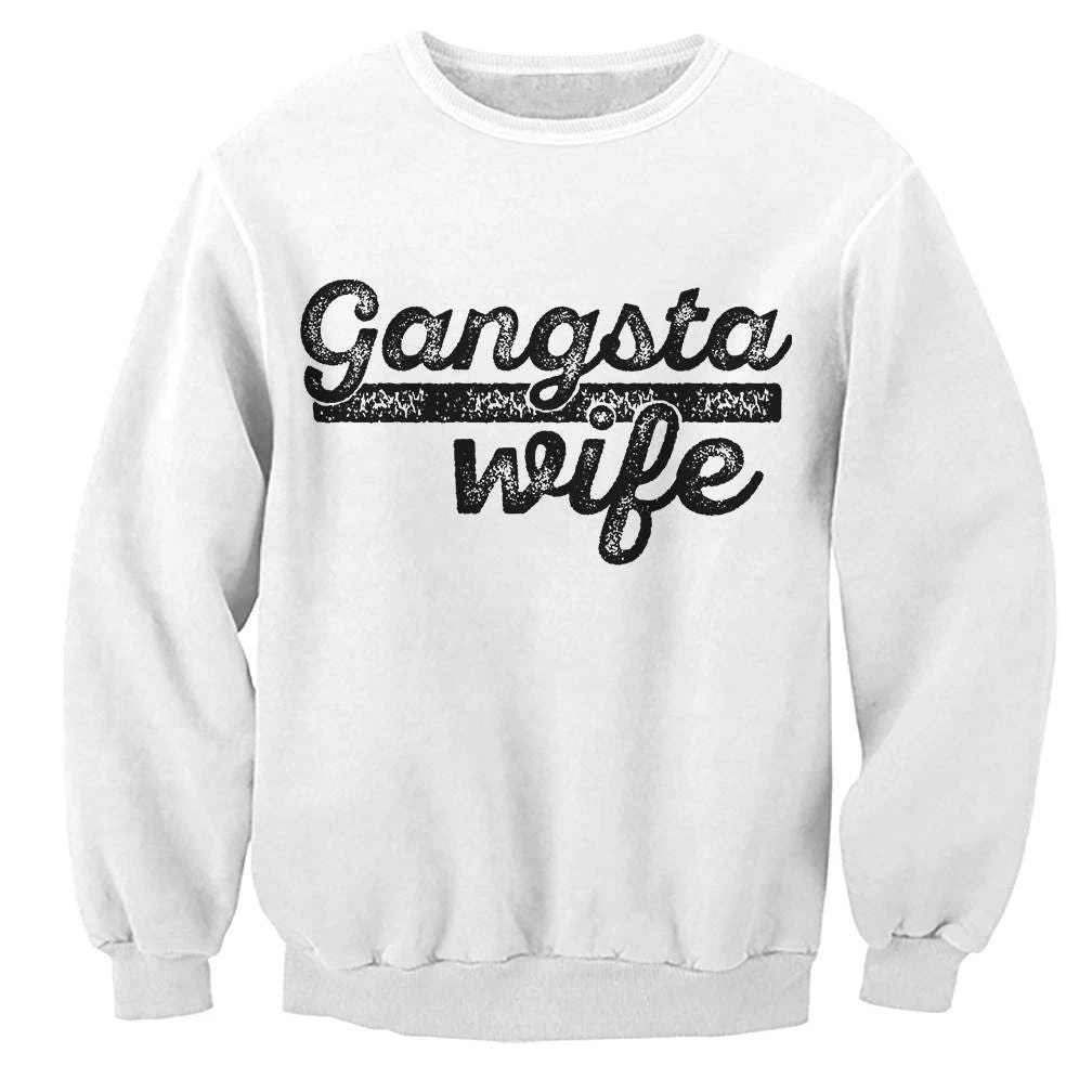 Gangsta Wife Sweatshirt. Unique Gift For Her. Christmas Gift. Funny Shirt. Wife To Be. Bridal Shower. Gift. Wifey. Bride. Special Present. 4 Gangsta Wife Sweatshirt. Unique Gift For Her. Christmas Gift. Funny Shirt. Wife To Be. Bridal Shower. Gift. Wifey. Bride. Special Present. - Image 2