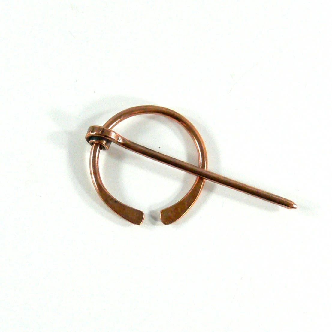 Penannular Brooch - Copper Viking Brooch, Celtic Shawl Pin Christmas Gifts For Knitters, Metal Cloak Clasp Norse Pagan Yule Gifts 7 Penannular Brooch - Copper Viking Brooch, Celtic Shawl Pin Christmas Gifts For Knitters, Metal Cloak Clasp Norse Pagan Yule Gifts - Image 5