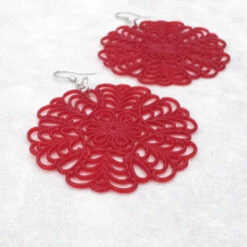 Vintage Statement Earrings, Large Lucite Filigree Earrings, Colorful Lightweight Earrings, Christmas Gift For Women -Jewellery Soldes Boutique il fullxfull.1423524486 r5ti