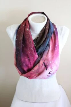 Galaxy Scarf, Outer Space Infinity Scarf - Space Gifts Galaxy Nebula Winter Fashion Christmas Gift Best Friend Gifts Women Gift Ideas -Jewellery Soldes Boutique il fullxfull.1428872901 b21q