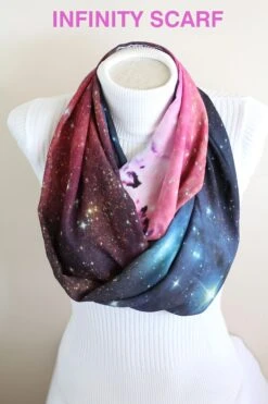 Galaxy Scarf, Outer Space Infinity Scarf - Space Gifts Galaxy Nebula Winter Fashion Christmas Gift Best Friend Gifts Women Gift Ideas -Jewellery Soldes Boutique il fullxfull.1428909821 svdd