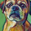 11" X 14" CUSTOM PET PORTRAIT; Pet Memorial Painting, Personalized Pet Art, Dog Art Canvas, Colorful Pet Painting, Pet Christmas Gifts, Pets