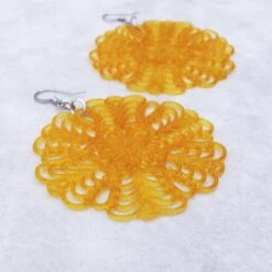 Vintage Statement Earrings, Large Lucite Filigree Earrings, Colorful Lightweight Earrings, Christmas Gift For Women -Jewellery Soldes Boutique il fullxfull.1470789137 41sg
