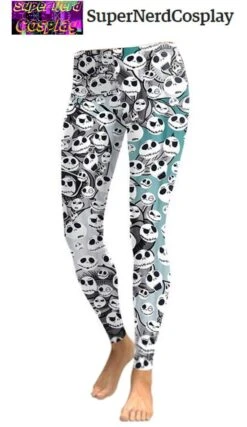 Jack Skellington Inspired Leggings, Nightmare Before Christmas Leggings, Halloween Leggings -Jewellery Soldes Boutique il fullxfull.1508410507 a3db