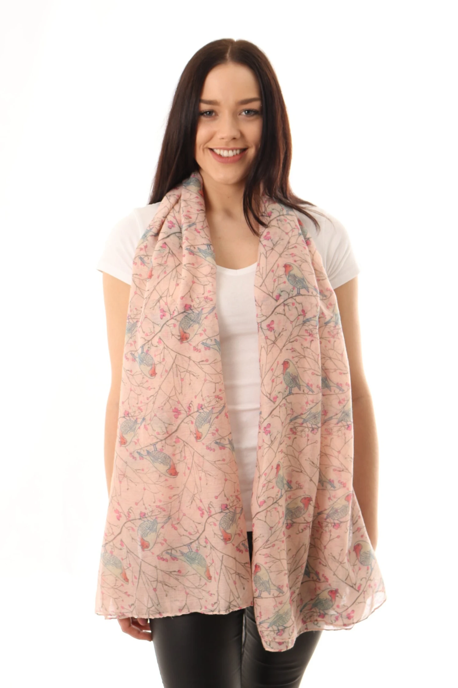 Robin Bird Scarf Women, Personalized Gifts For Her, Bird Print Scarf, Personalised Scarf, Birthday Gifts, Mothers Day Gift, Christmas Gift 8 Robin Bird Scarf Women, Personalized Gifts For Her, Bird Print Scarf, Personalised Scarf, Birthday Gifts, Mothers Day Gift, Christmas Gift - Image 6