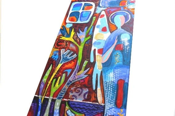 Christmas Paintings Christmas Angel Acrylic Painting On Canvas Contemporary Painting Figure Painting Abstract Painting Original Decorative 7 Christmas Paintings Christmas Angel Acrylic Painting On Canvas Contemporary Painting Figure Painting Abstract Painting Original Decorative - Image 5