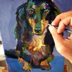 11" X 14" CUSTOM PET PORTRAIT; Pet Memorial Painting, Personalized Pet Art, Dog Art Canvas, Colorful Pet Painting, Pet Christmas Gifts, Pets -Jewellery Soldes Boutique il fullxfull.1581311591 neul