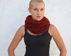 White Mohair Scarf Infinity Scarf Ivory Wool Shawl Mohair Xmas Scarf Lace Knitted Shawls Circle Scarves White Knit Christmas Scarf Infinity -Jewellery Soldes Boutique il fullxfull.1608381902 src4