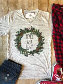 Christmas Shirt For Women Merry And Bright Shirt Christmas Shirts For Her Trendy Christmas Shirt Christmas Gift For Her Winter T Shirt -Jewellery Soldes Boutique il fullxfull.1623565995 hj8i