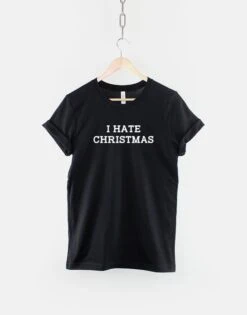 I Hate Christmas Tshirt - Bah Humbug - Anti Social Xmas T Shirt - Secret Santa Gift