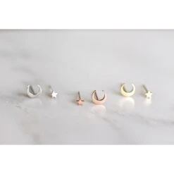 Tiny Star Earrings, Gold Pure Titanium Studs, Minimalist, Gift For Her, Christmas Gifts, Rose Gold,m, Kinder Oorknopjes, Cadeau Voor Haar -Jewellery Soldes Boutique il fullxfull.1645687337 3iv1