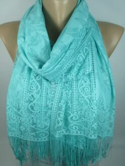 Mint Green Tulle Scarf Unique Gift For Women Wedding Scarf Bridesmaids Gift Bridal Accessory Christmas Gift For Her For Mom For Wife