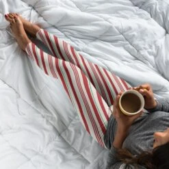 Christmas Leggings - Women's Candy Cane Leggings - Women's Winter Themed Leggings - Festive Leggings