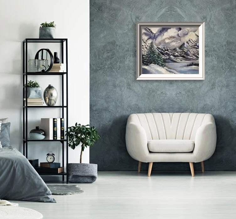 Winter Mountain Landscape White Black Wall Art Living Room Decor Modern Acrylic Art Interior Fireplace Decor Christmas Gift Monochrome Art 7 Winter Mountain Landscape White Black Wall Art Living Room Decor Modern Acrylic Art Interior Fireplace Decor Christmas Gift Monochrome Art - Image 5