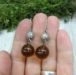 Natural Baltic Amber Round Drop Earrings, Silver Ball Dangling Earrings, Christmas Gift, Brown Amber Jewelry 16 Natural Baltic Amber Round Drop Earrings, Silver Ball Dangling Earrings, Christmas Gift, Brown Amber Jewelry -Jewellery Soldes Boutique il fullxfull.1674660853 6aet