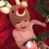 Reindeer Outfit, Christmas Costume, Rudolf, Newborn And 0-3 Month, Reindeer Hat And Diaper Cover -Jewellery Soldes Boutique il fullxfull.1687421184 3llu