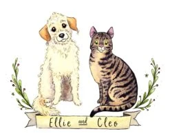 Custom Pet Portrait Christmas Gift -Jewellery Soldes Boutique il fullxfull.1693860162 nqok