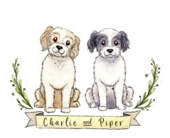 Custom Pet Portrait Christmas Gift