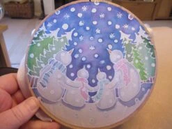 Silk Painting, Original Silk Art, Snowman Family, Christmas Art, Winter, Festive Artwork, Wall Art, Children's Art, Home Decor, White, Blue 21 Silk Painting, Original Silk Art, Snowman Family, Christmas Art, Winter, Festive Artwork, Wall Art, Children's Art, Home Decor, White, Blue -Jewellery Soldes Boutique il fullxfull.1696347458 min8