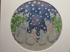 Silk Painting, Original Silk Art, Snowman Family, Christmas Art, Winter, Festive Artwork, Wall Art, Children's Art, Home Decor, White, Blue 19 Silk Painting, Original Silk Art, Snowman Family, Christmas Art, Winter, Festive Artwork, Wall Art, Children's Art, Home Decor, White, Blue -Jewellery Soldes Boutique il fullxfull.1696375426 pggz