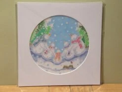 Silk Painting, Original Silk Art, Family Of Snowmen, Christmas Art, Winter, Festive Artwork, Children's Wall Art, Home Decor, White, Blue 15 Silk Painting, Original Silk Art, Family Of Snowmen, Christmas Art, Winter, Festive Artwork, Children's Wall Art, Home Decor, White, Blue -Jewellery Soldes Boutique il fullxfull.1697096284 tgup