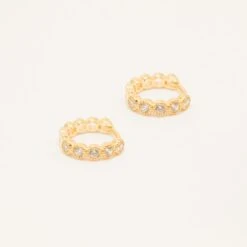Christmas Sale - Small Hoop Earrings, Huggie Hoop Earrings Silver, Cartilage Hoop CZ, Pave Hoop Earrings, Hoop Earrings Gold -Jewellery Soldes Boutique il fullxfull.1701989080 opum