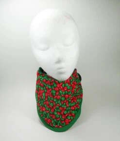 Christmas Red And Green Candies Unisex Novelty Washable Cotton Thyroid Shield Cover/Slip Neck Protection Accessory -Jewellery Soldes Boutique il fullxfull.1710855913 o4vz