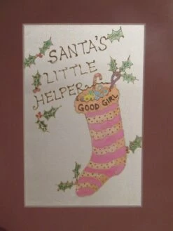 Silk Painting, Original Silk Art, Good Girl Stocking, Santa's Little Helper, Christmas Art, Baby's 1st Xmas, Girl's Gift, Pink, Nursery Art. 17 Silk Painting, Original Silk Art, Good Girl Stocking, Santa's Little Helper, Christmas Art, Baby's 1st Xmas, Girl's Gift, Pink, Nursery Art. -Jewellery Soldes Boutique il fullxfull.1715198090 keci