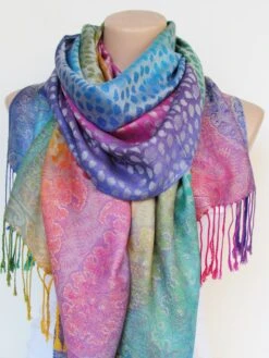 Pashmina Scarf Shawl Oversize Rainbow Scarf Fall Winter Women Fashion Accessories Boho Ombre Scarf Holiday Christmas Gifts For Her For Women -Jewellery Soldes Boutique il fullxfull.1722319507 7vl2