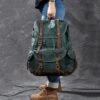 Waxed Canvas Backpack, Handmade Rucksack, School Backpack, Mens Laptop Backpack, Large Travel Backpack, Christmas Gifts, Dad Birthday Gifts -Jewellery Soldes Boutique il fullxfull.1733366597 lc6e