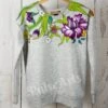 Custom Painted Sweatshirt Grey Women's Sweatshirt With Colorful Flowers Wearable Art Winter Clothing Gift For Her Christmas Gift Jumper -Jewellery Soldes Boutique il fullxfull.1737340622 gl97