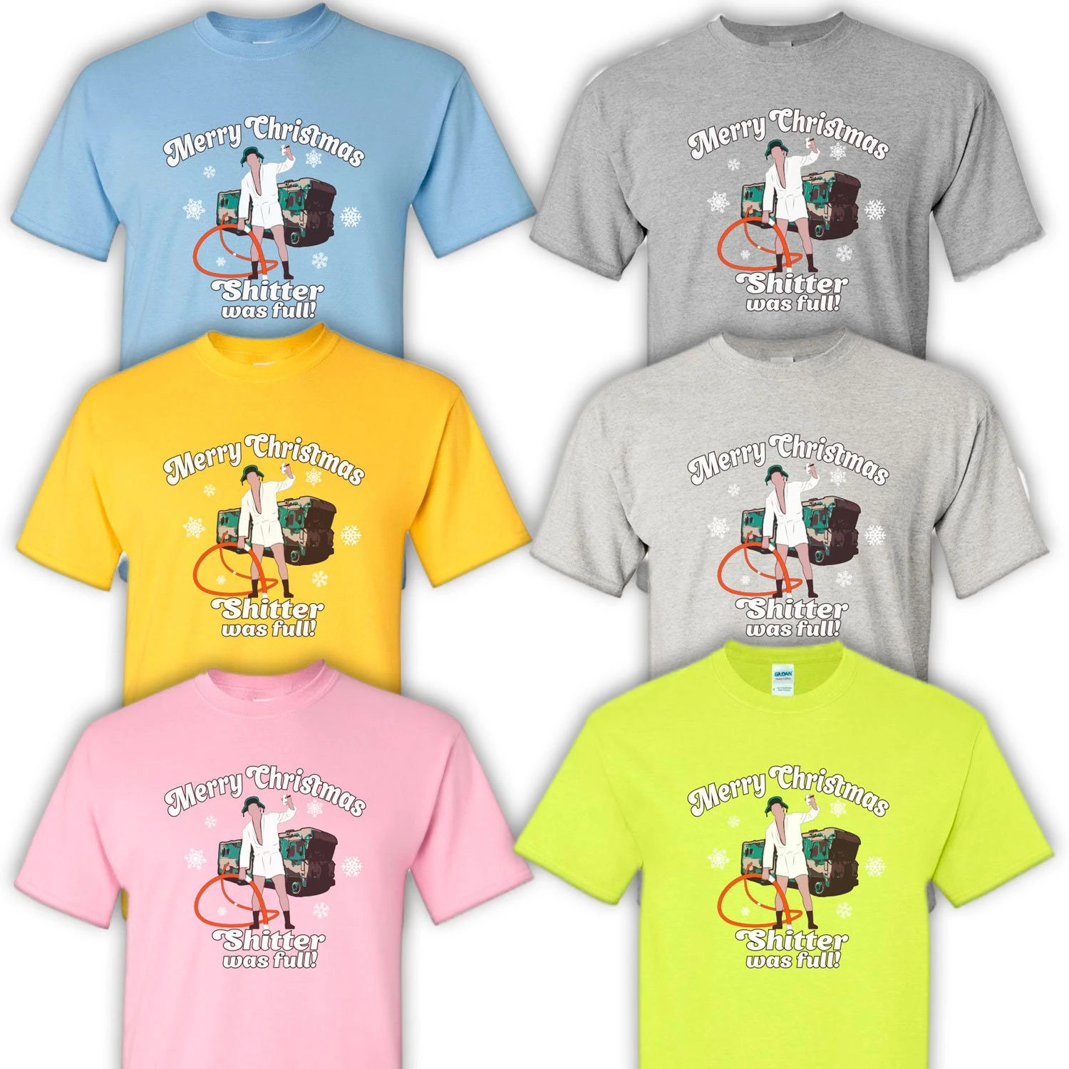 Shitter Was Full - Cousin Eddie Merry Christmas Vacation T-shirt 6 Shitter Was Full - Cousin Eddie Merry Christmas Vacation T-shirt - Image 4