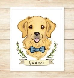 Custom Christmas Pet Gift, Pet Portrait, Watercolor Illustration, Dog Lover Gift -Jewellery Soldes Boutique il fullxfull.1740151115 8tma