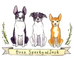 Custom Pet Portrait Christmas Gift -Jewellery Soldes Boutique il fullxfull.1741332281 o08o