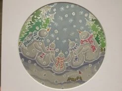 Silk Painting, Original Silk Art, Family Of Snowmen, Christmas Art, Winter, Festive Artwork, Children's Wall Art, Home Decor, White, Blue 19 Silk Painting, Original Silk Art, Family Of Snowmen, Christmas Art, Winter, Festive Artwork, Children's Wall Art, Home Decor, White, Blue -Jewellery Soldes Boutique il fullxfull.1744548525 84ne