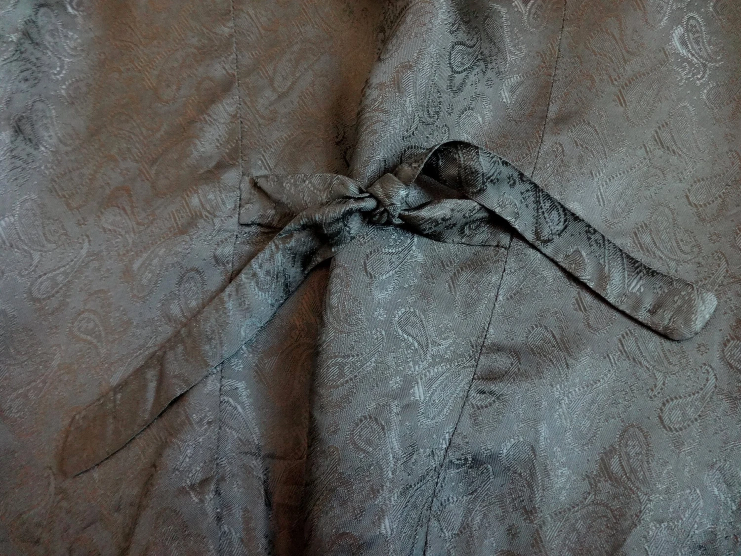 Vintage Tapestry Women's Vest Peasant Style Waistcoat Brown Green Printed House Christmas Tree Vest Hipster Clothing Tied On The Back 9 Vintage Tapestry Women's Vest Peasant Style Waistcoat Brown Green Printed House Christmas Tree Vest Hipster Clothing Tied On The Back - Image 7