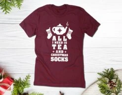 All I Need Is Tea And Christmas Socks - Funny Christmas T-shirt - Best Christmas Gift - Unisex Happy Christmas Tee - Cool Winter Present 15 All I Need Is Tea And Christmas Socks - Funny Christmas T-shirt - Best Christmas Gift - Unisex Happy Christmas Tee - Cool Winter Present -Jewellery Soldes Boutique il fullxfull.1761200719 doy1