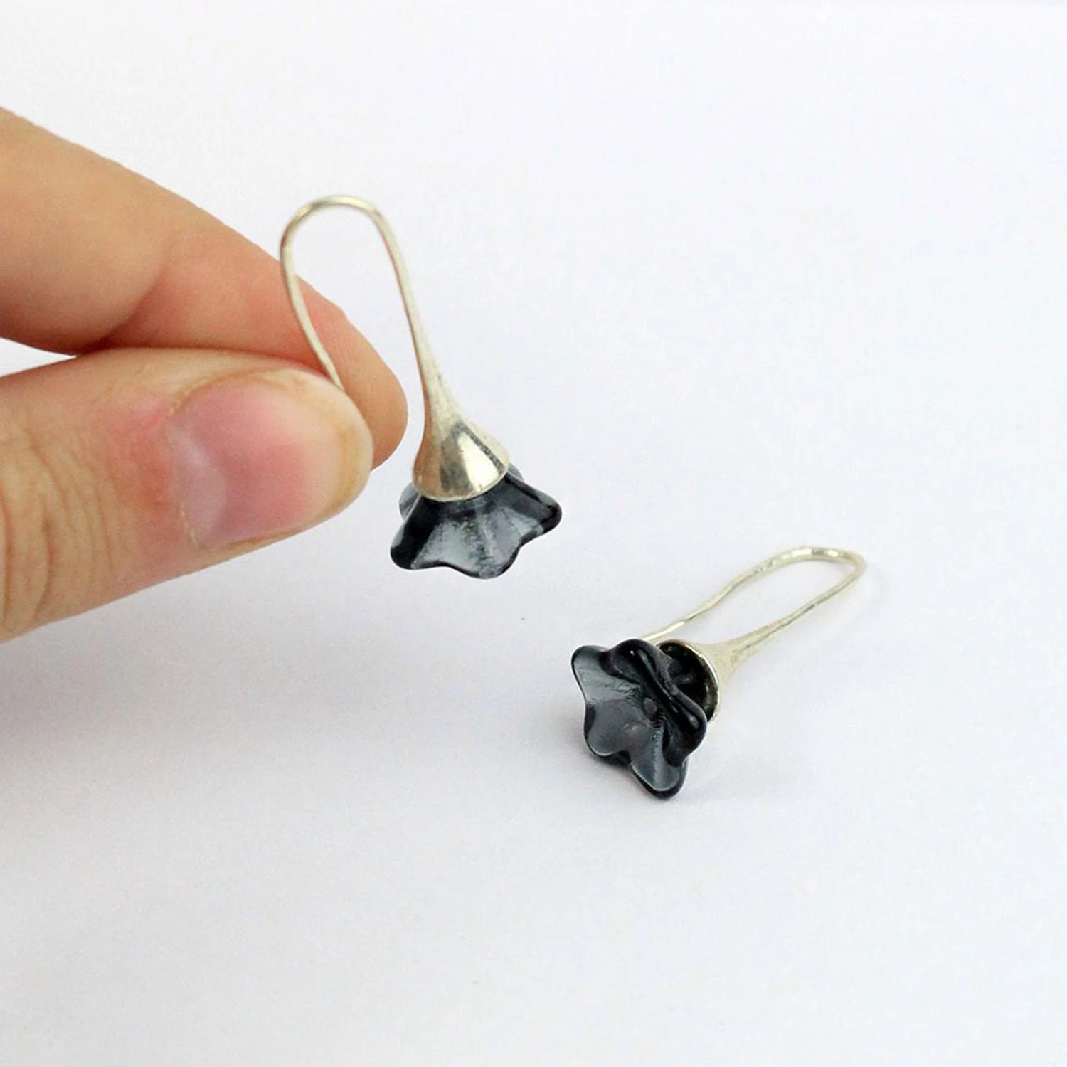 Blue Opal Earrings Silver Drop Jewelry Her - Bridesmaid Earrings Sky Blue Jewelry For Mom - Flower Minimal Earrings Daughter Christmas Gifts 9 Blue Opal Earrings Silver Drop Jewelry Her - Bridesmaid Earrings Sky Blue Jewelry For Mom - Flower Minimal Earrings Daughter Christmas Gifts - Image 7