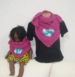 Hand Knit Blue Scarf Women Or Men Kids Matching Scarves Dad And Son Mom And Boys Gift Set Of 2 Christmas Gifts For Sale -Jewellery Soldes Boutique il fullxfull.1781916409 1nbk